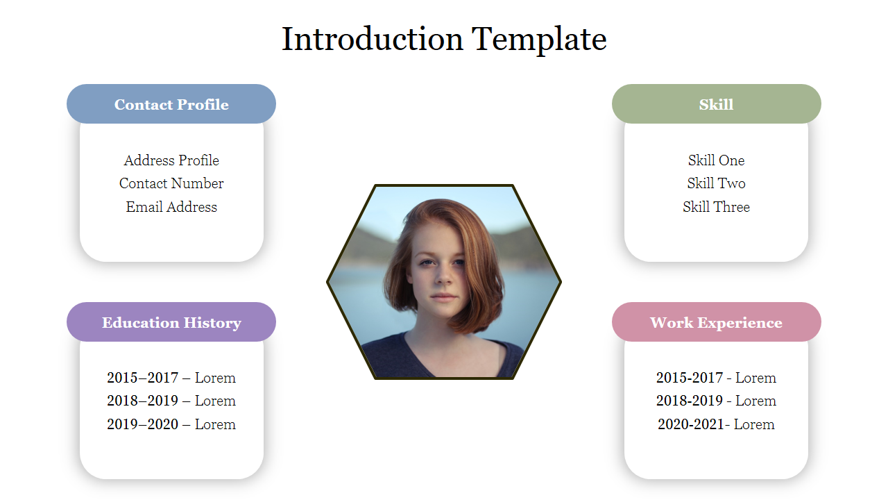 Free - Introduction Template - Resume PowerPoint Google Slides